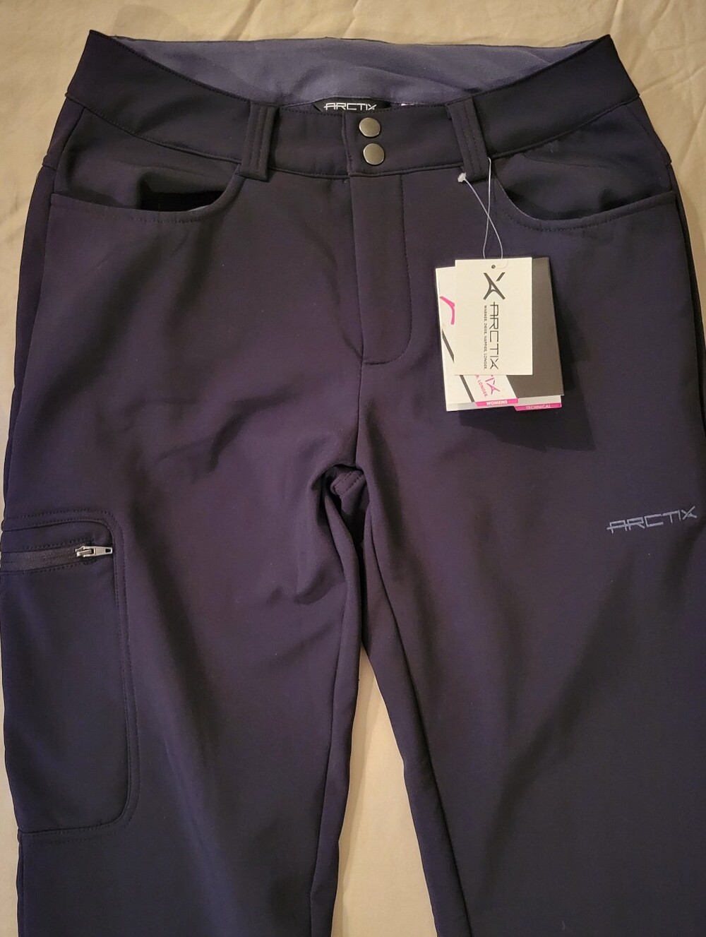 Women's Black Softshell Insulated Snow Pants Small Water Repellent NWT